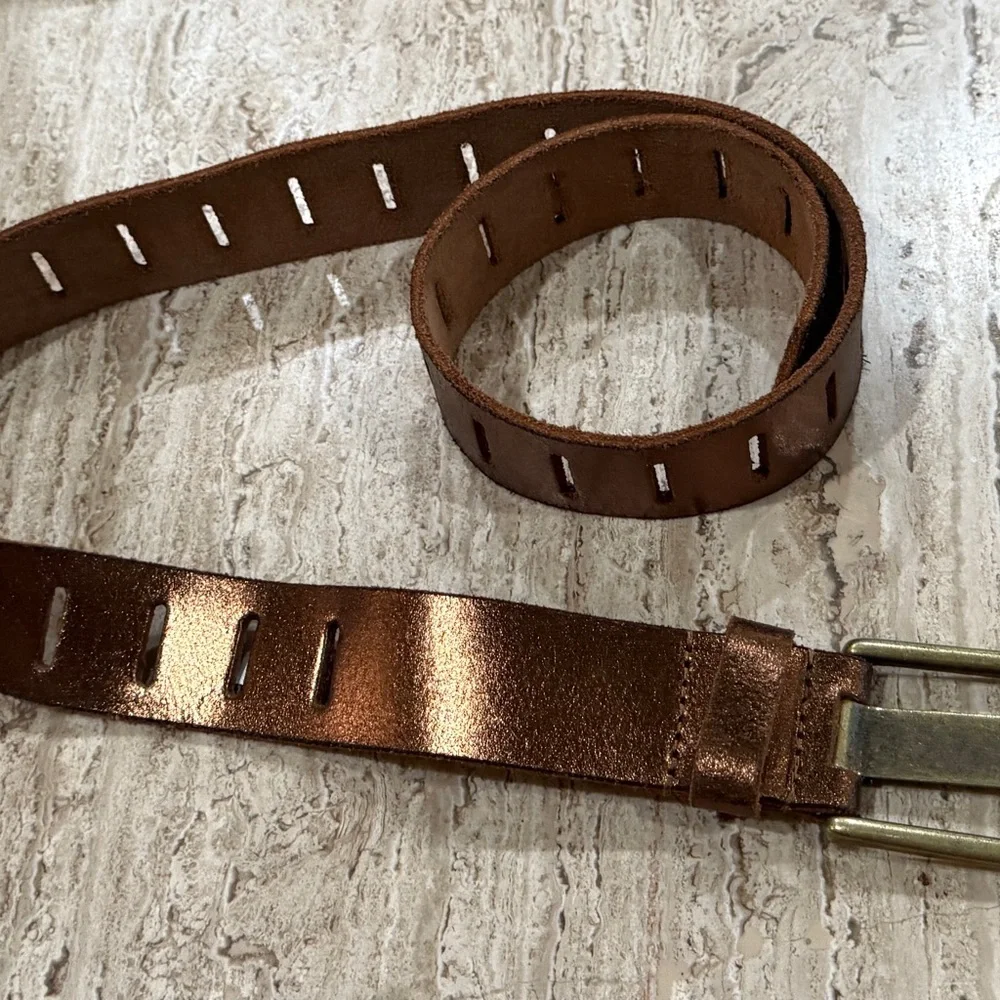 Free People We The Free Jona Belt Bronze Small/Medium. New without tags - Picture 2 of 3